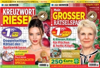Die Rtsel-Magazine Kreuzwort Riesen und Mein groer Rtselspa versprechen zur Weihnachtszeit noch mehr Rate-Spa zum gleichen Preis (C) Keesing Deutschland